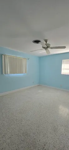 a view of a room with racks