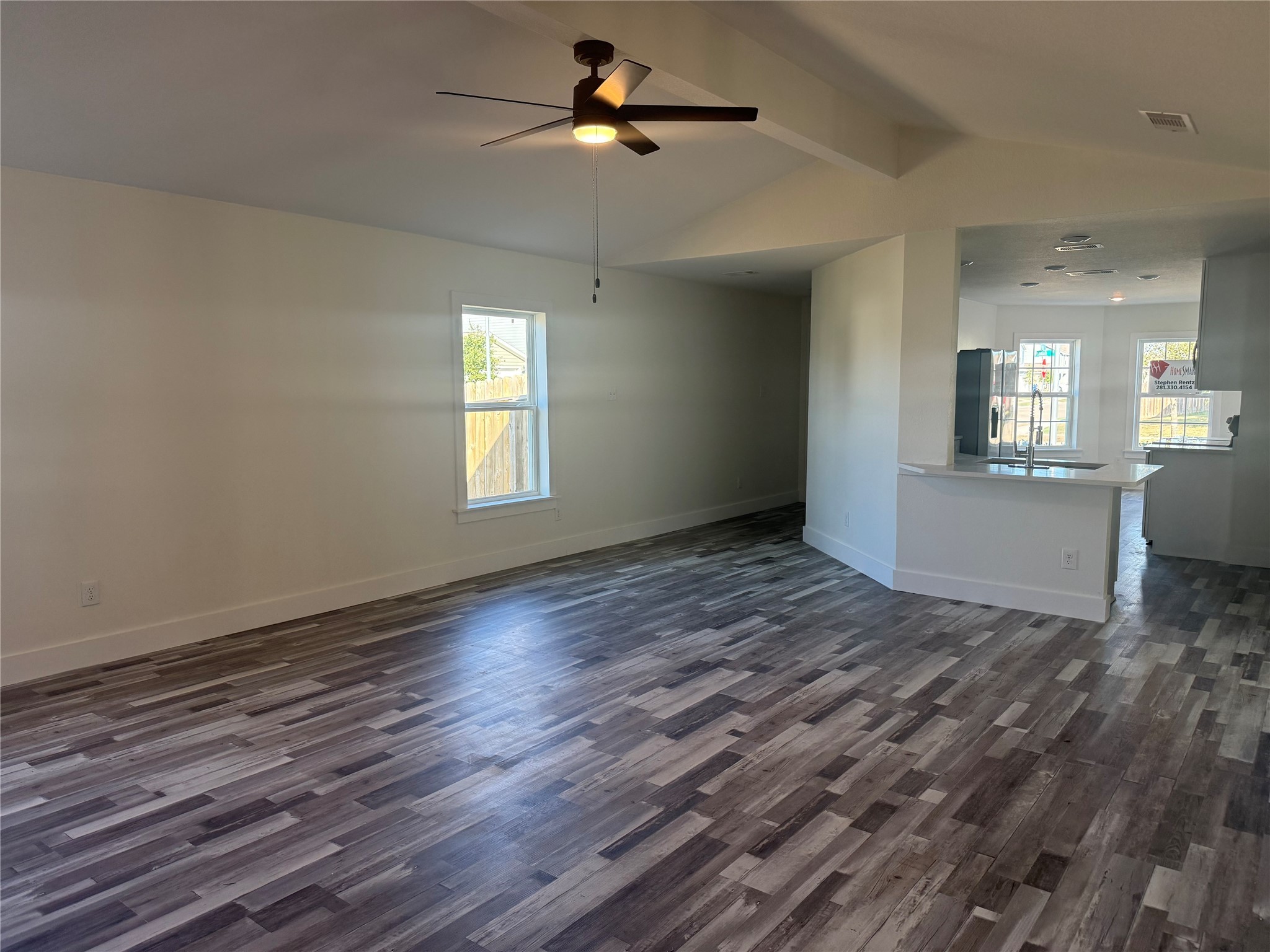 8419 Hannah Rd Cove Cove, TX 77523 - Photo 9 of 21 wooden floor in an empty room with a window