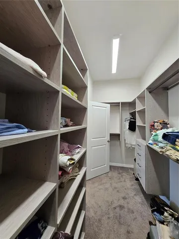 a view of a room with rack and racks