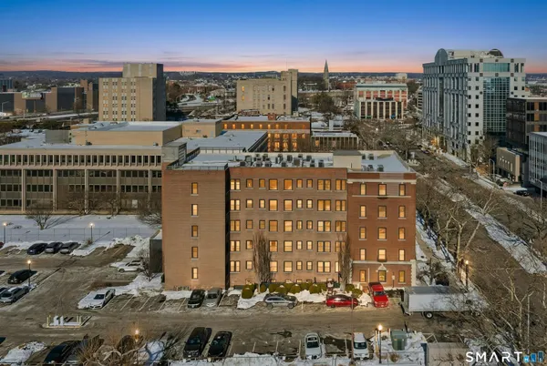 a front view of a building