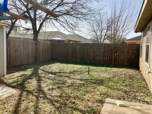 a backyard of a house