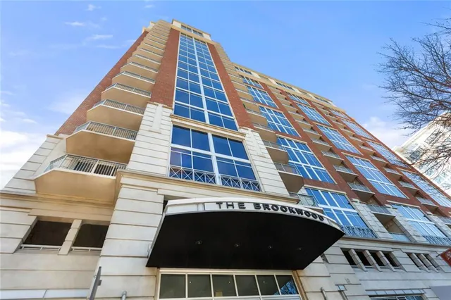 a front view of a building