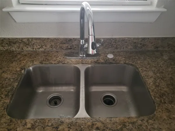 a close view of sink