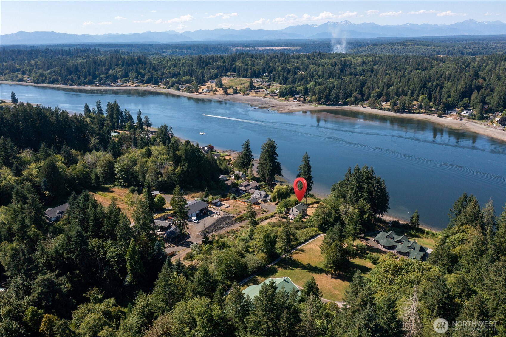 3253 Southeast Arcadia Road Shelton, WA 98584 - Photo 34 of 39 a view of a lake with a city view