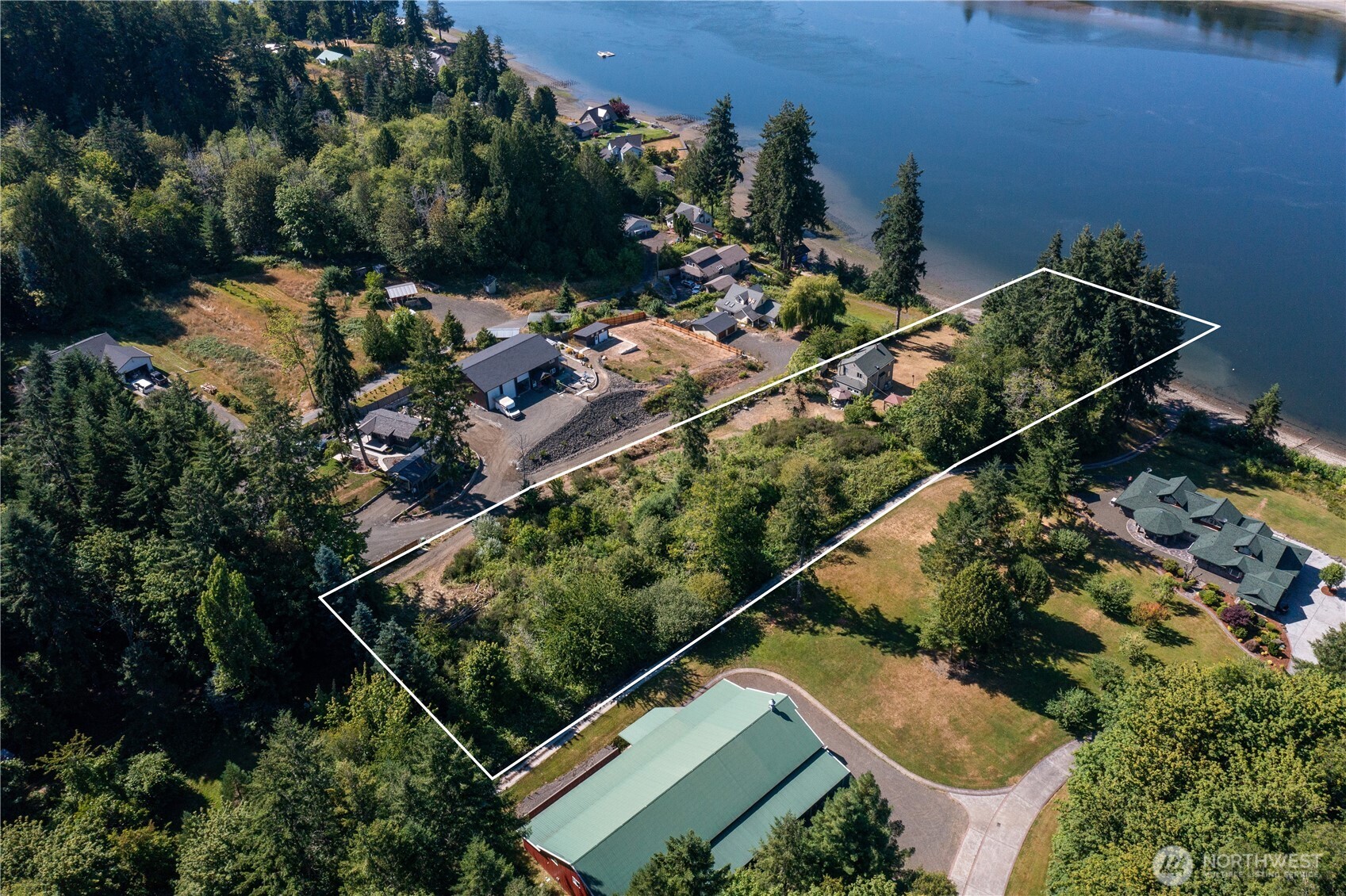3253 Southeast Arcadia Road Shelton, WA 98584 - Photo 36 of 39 an aerial view of house with yard