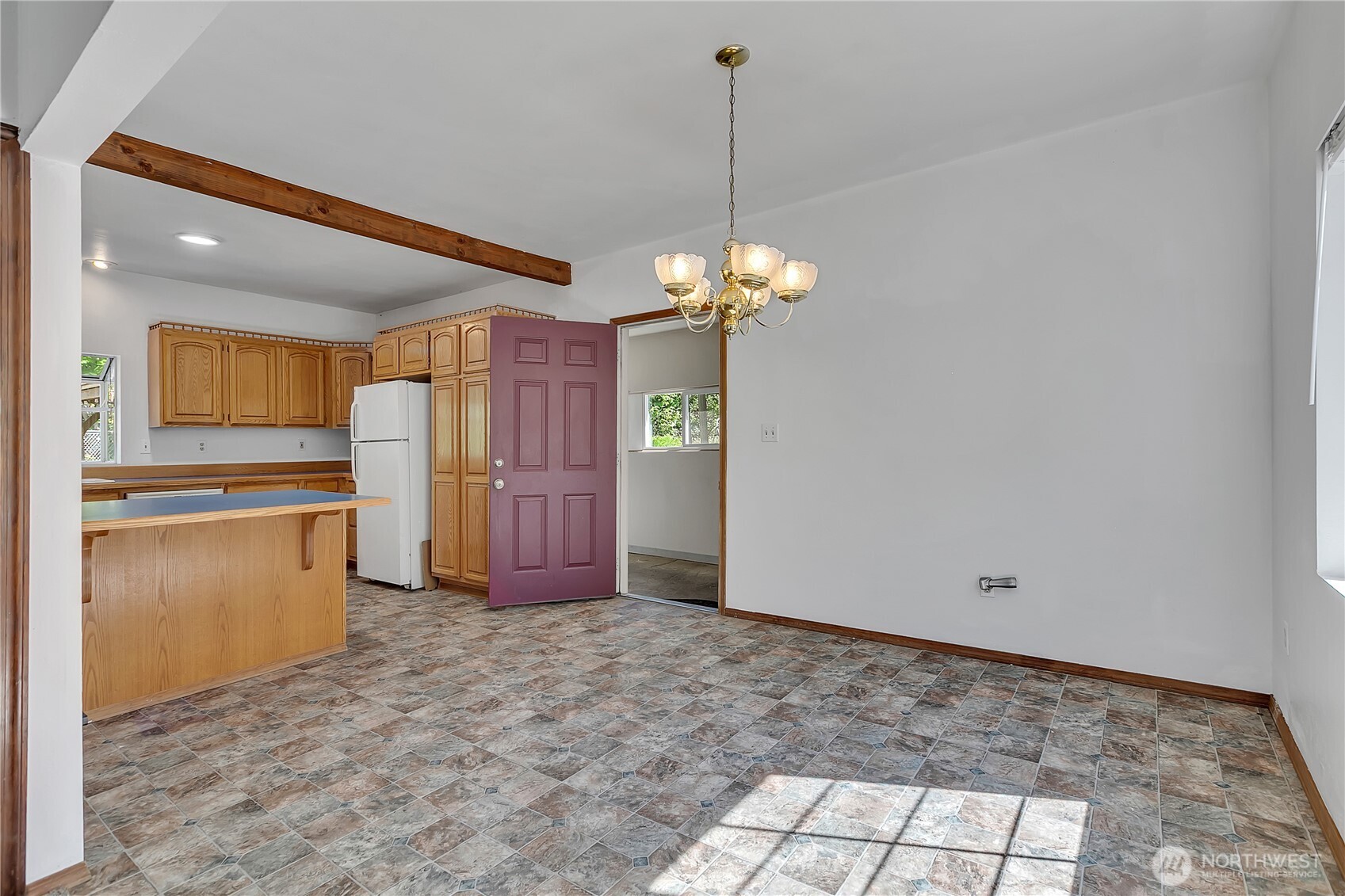 3253 Southeast Arcadia Road Shelton, WA 98584 - Photo 9 of 39 a view of a kitchen with a sink and refrigerator