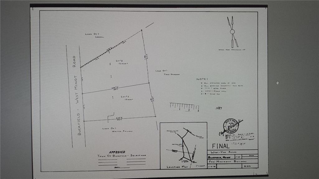 118 Hebron Road Buckfield, ME 04220 - Photo 29 of 29 Lot # 1 on Survey of: West View...