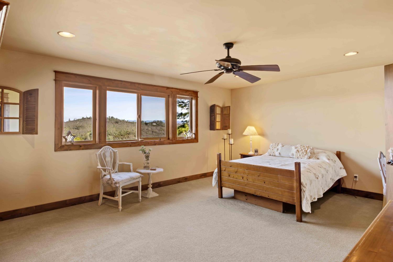 5390 Lost Creek Road Shingle Springs, CA 95682 - Photo 28 of 81 Bedroom with framed views.