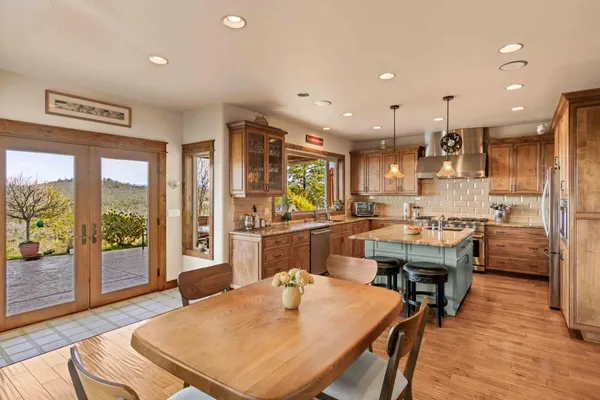 a bedroom with a bed and a large closet
