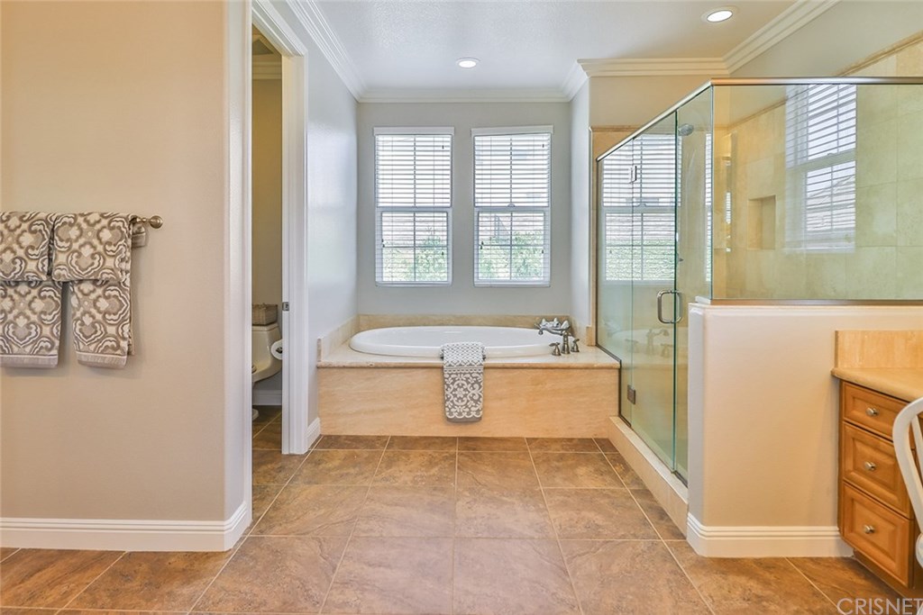2948 Milestone Avenue Simi Valley, CA 93065 - Photo 9 of 70 Master bath with sunken bath and separate large separate shower