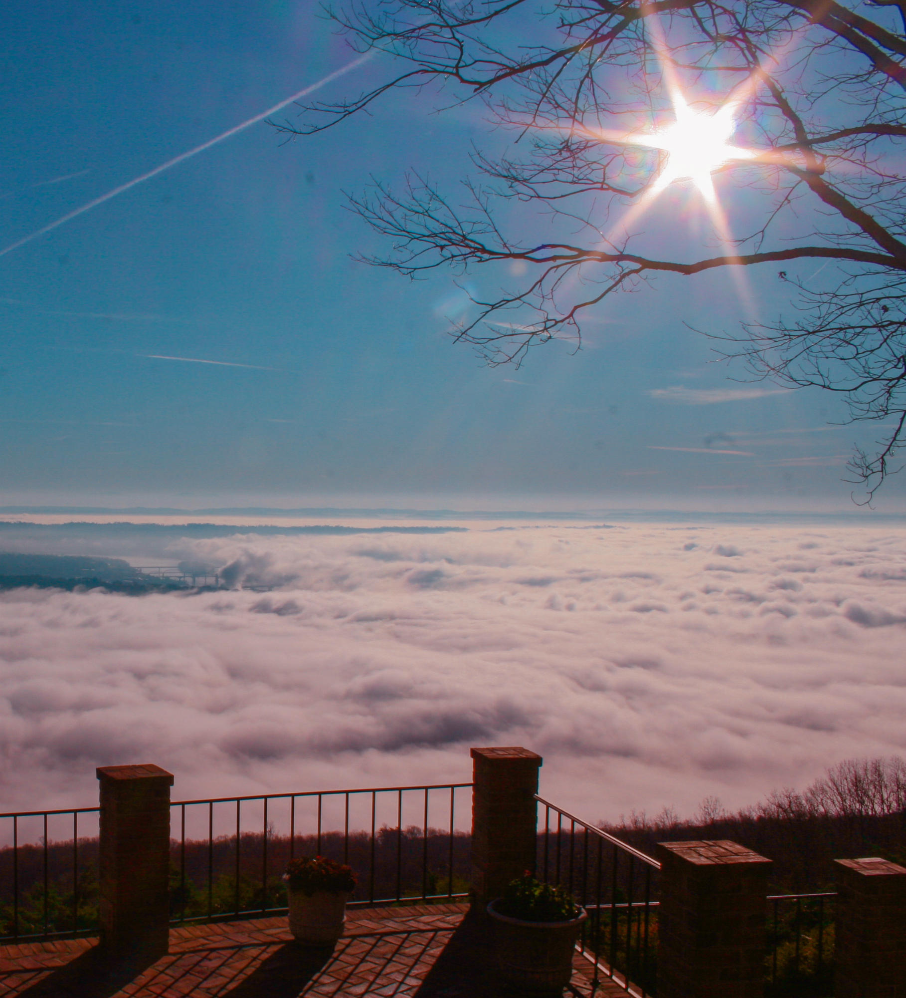 1160 Cumberland Road Chattanooga, TN 37419 - Photo 3 of 5 View with clouds from the patio