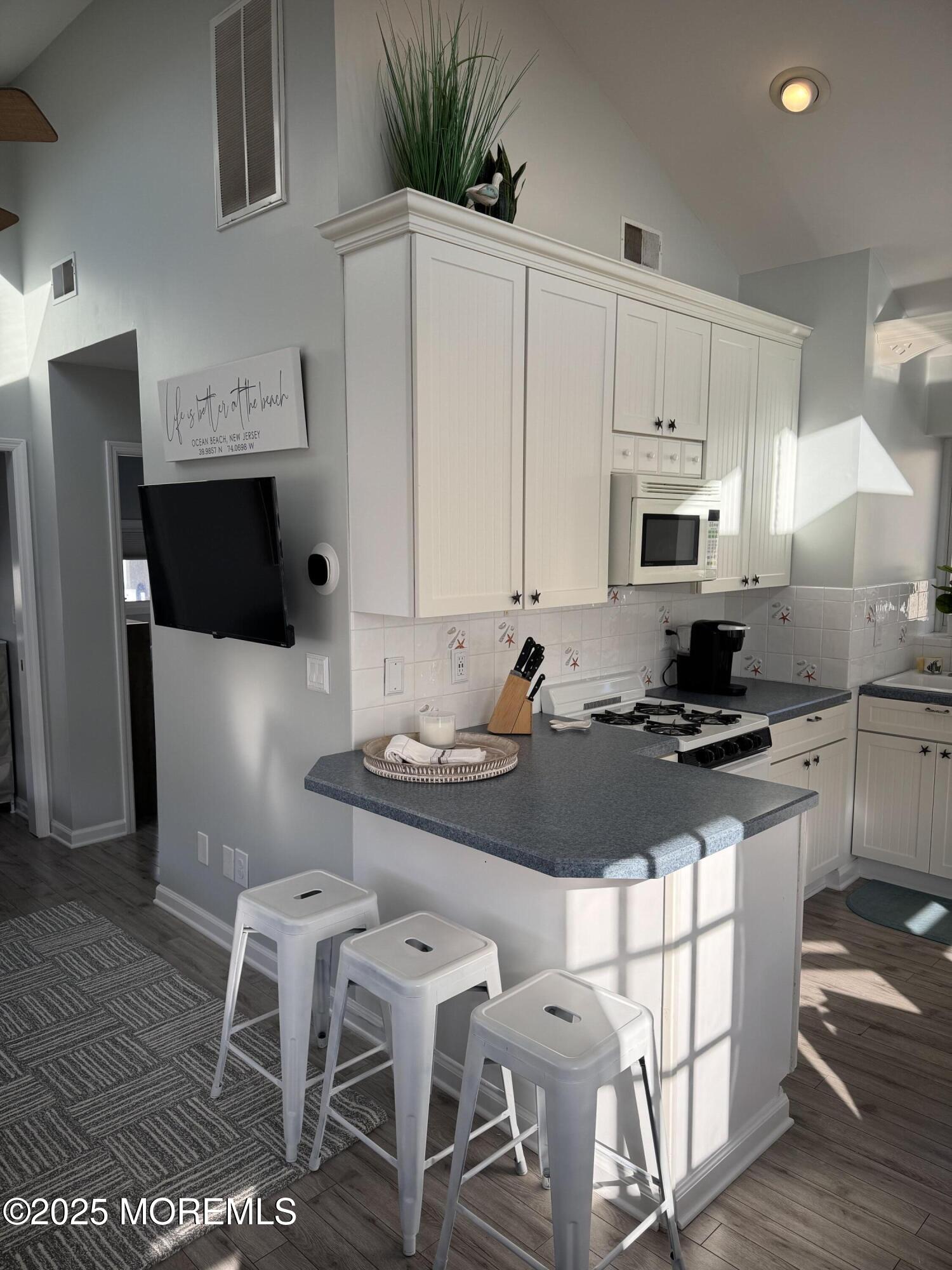 120 West Chadwick Way Lavallette, NJ 08735 - Photo 4 of 13 a kitchen with granite countertop a sink stove and refrigerator
