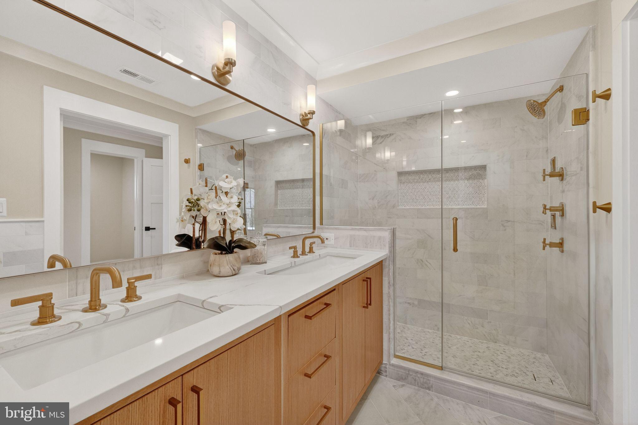 4121 Military Road Northwest Washington, DC 20015 - Photo 17 of 50 Luxurious spa-inspired bath featuring dual sink