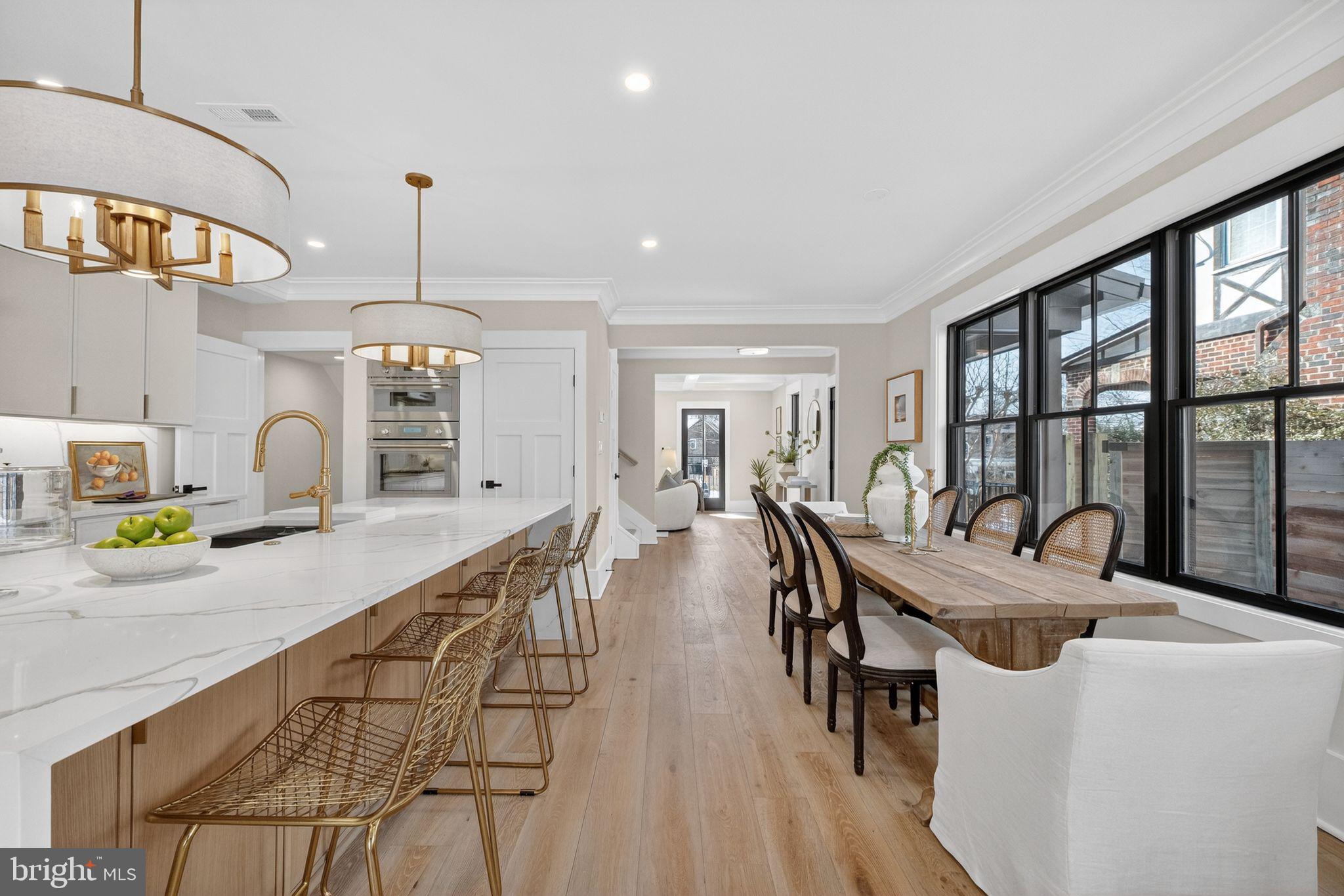 4121 Military Road Northwest Washington, DC 20015 - Photo 5 of 50 Dining room faces 10ft waterfall island