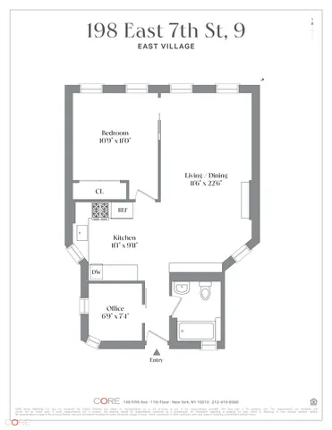 $950,000 | 198 East 7th Street, Unit 9 | East Village