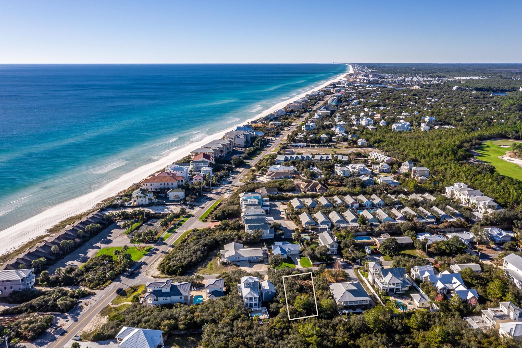 60 Walton Gulfview Drive Inlet Beach, FL 32461 - Photo 6 of 8 an aerial view of beach and ocean