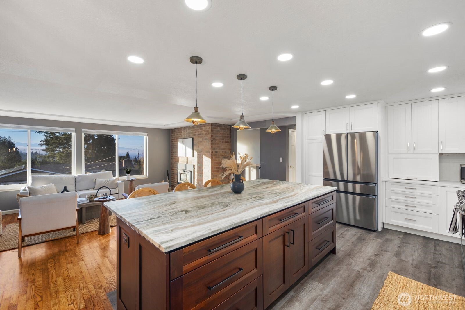 1221 Coronado Place Edmonds, WA 98020 - Photo 9 of 32 a kitchen with a stove a refrigerator and a sink
