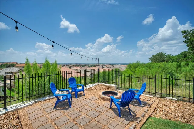 a outdoor space with furniture