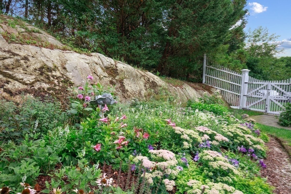 10 R Martins Lane Hingham, MA 02043 - Photo 34 of 40 a view of a garden with a flower in a garden