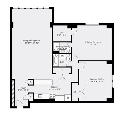 a picture of a room with a wall and white wall