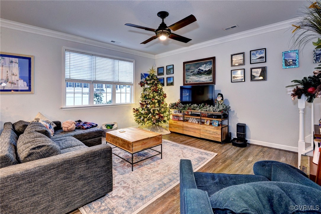 325 Martin Farm Road Yorktown, VA 23692 - Photo 11 of 50 Living room with hardwood / wood-style flooring, c