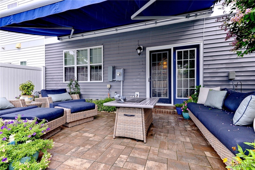 325 Martin Farm Road Yorktown, VA 23692 - Photo 37 of 50 View of patio featuring an outdoor hangout area