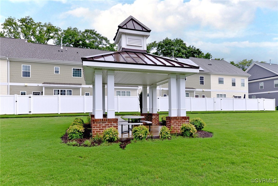 325 Martin Farm Road Yorktown, VA 23692 - Photo 41 of 50 Back of property featuring a gazebo and a yard