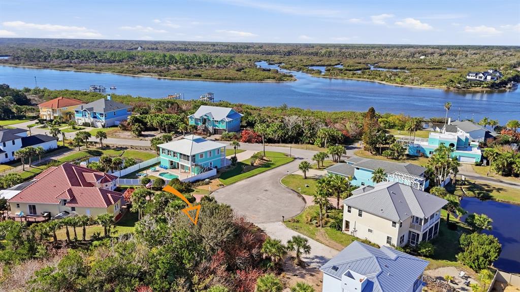 570 Springdale Drive Flagler Beach, FL 32136 - Photo 11 of 15 an aerial view of a houses and city view