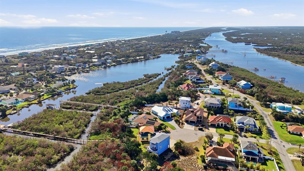 570 Springdale Drive Flagler Beach, FL 32136 - Photo 5 of 15 an aerial view of multiple house
