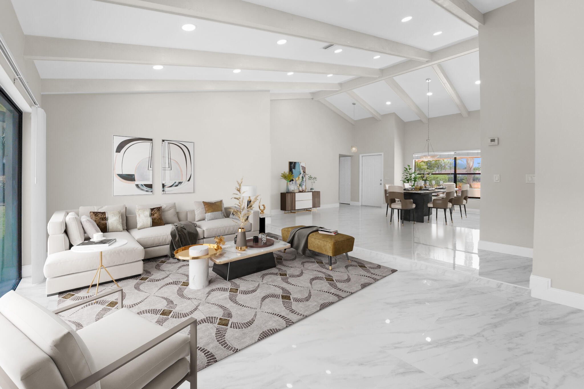 22207 Alyssum Way Boca Raton, FL 33433 - Photo 27 of 31 a living room with furniture and kitchen view