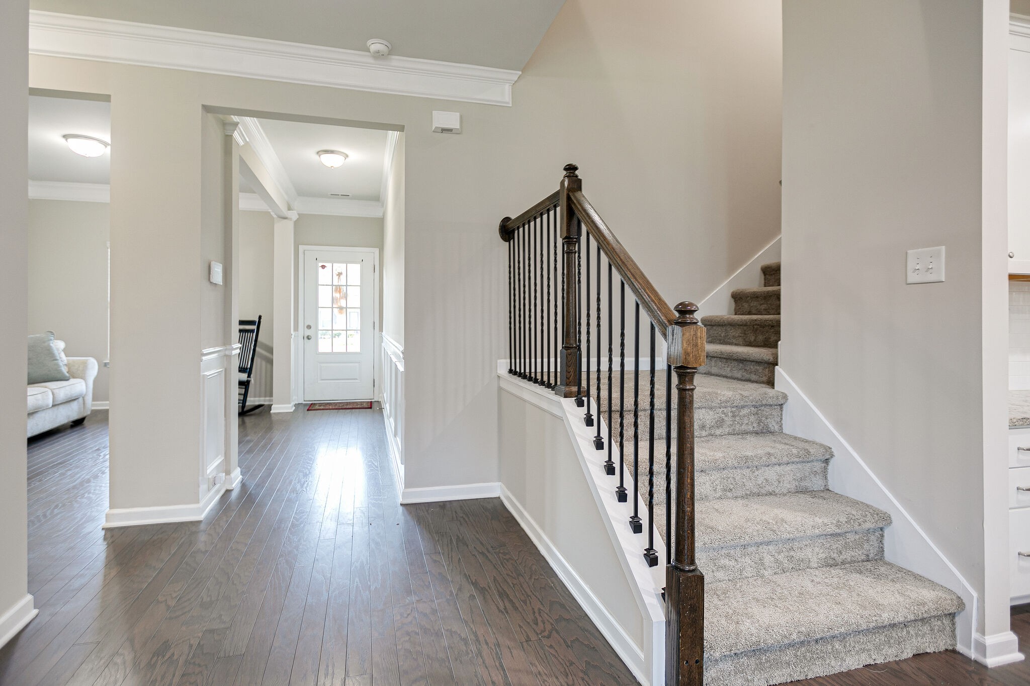 966 Carnation Drive Spring Hill, TN 37174 - Photo 5 of 31 a view of a hallway with wooden floor and entryway