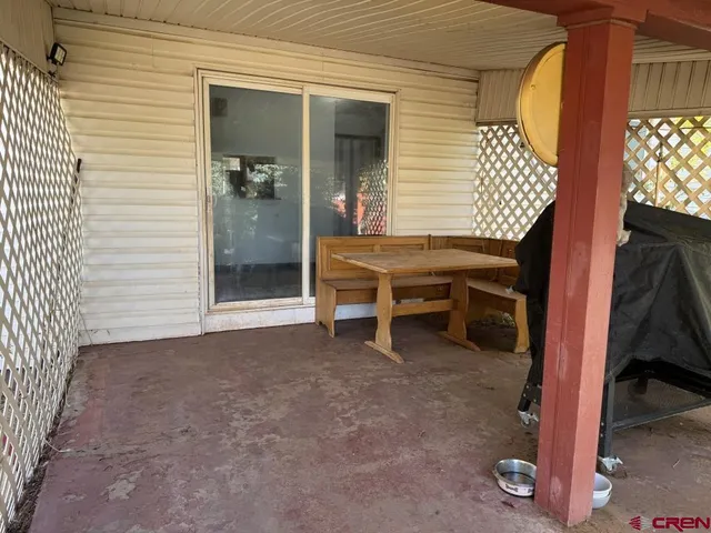 a backyard of a house