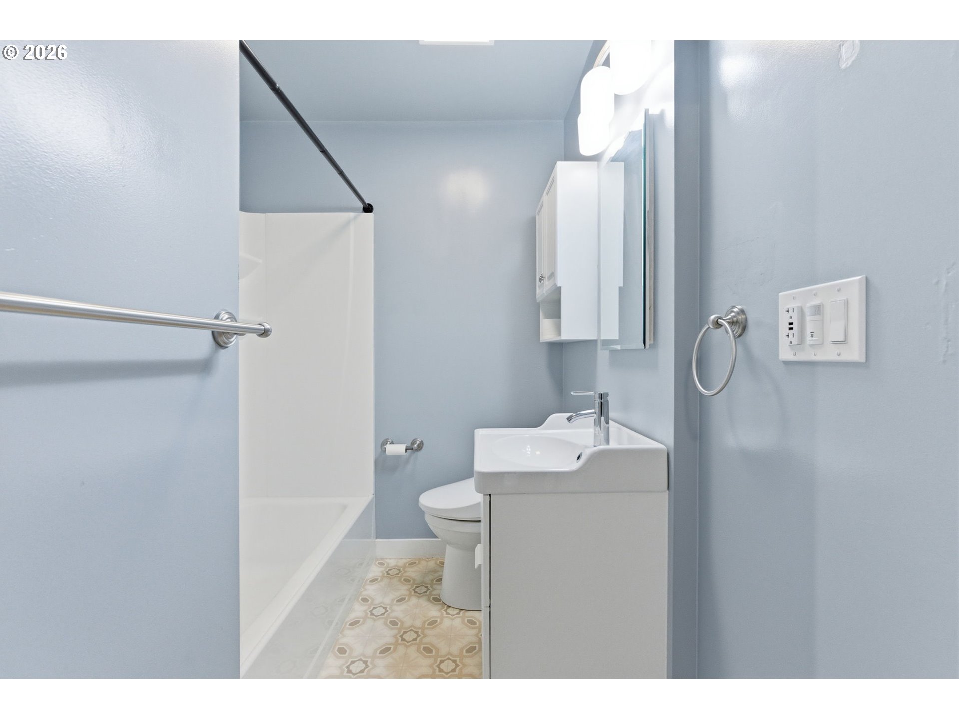 19 Northeast 139th Avenue Portland, OR 97230 - Photo 20 of 48 a bathroom with a sink toilet and shower