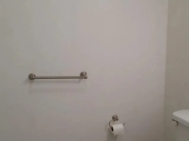 a close view of a shower in the bathroom