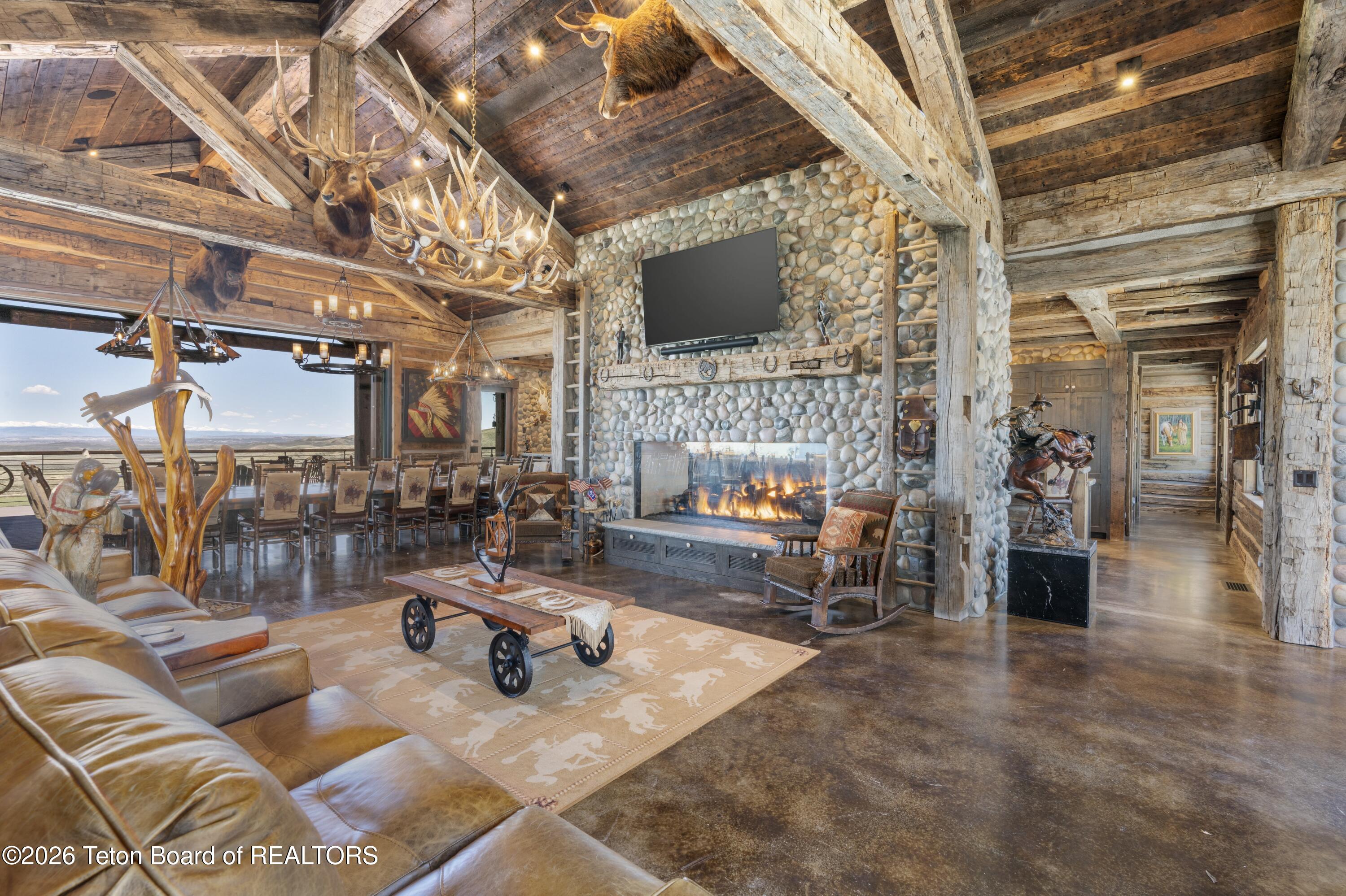 627 Ryegrass Road Daniel, WY 83115 - Photo 11 of 70 Vaulted Living Room