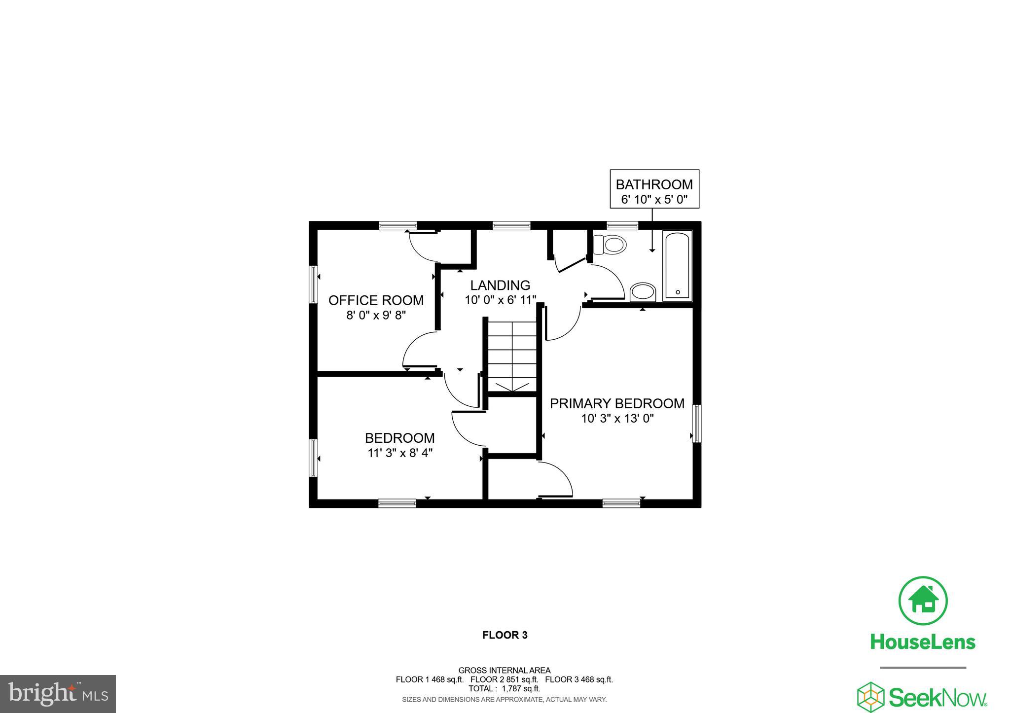 9304 Glenville Road Silver Spring, MD 20901 - Photo 34 of 35 Upper level floorplan