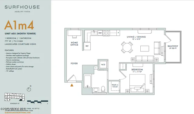 $3,650 | 1150 Kingsley Street, Unit 605, Asbury Park, NJ 07712