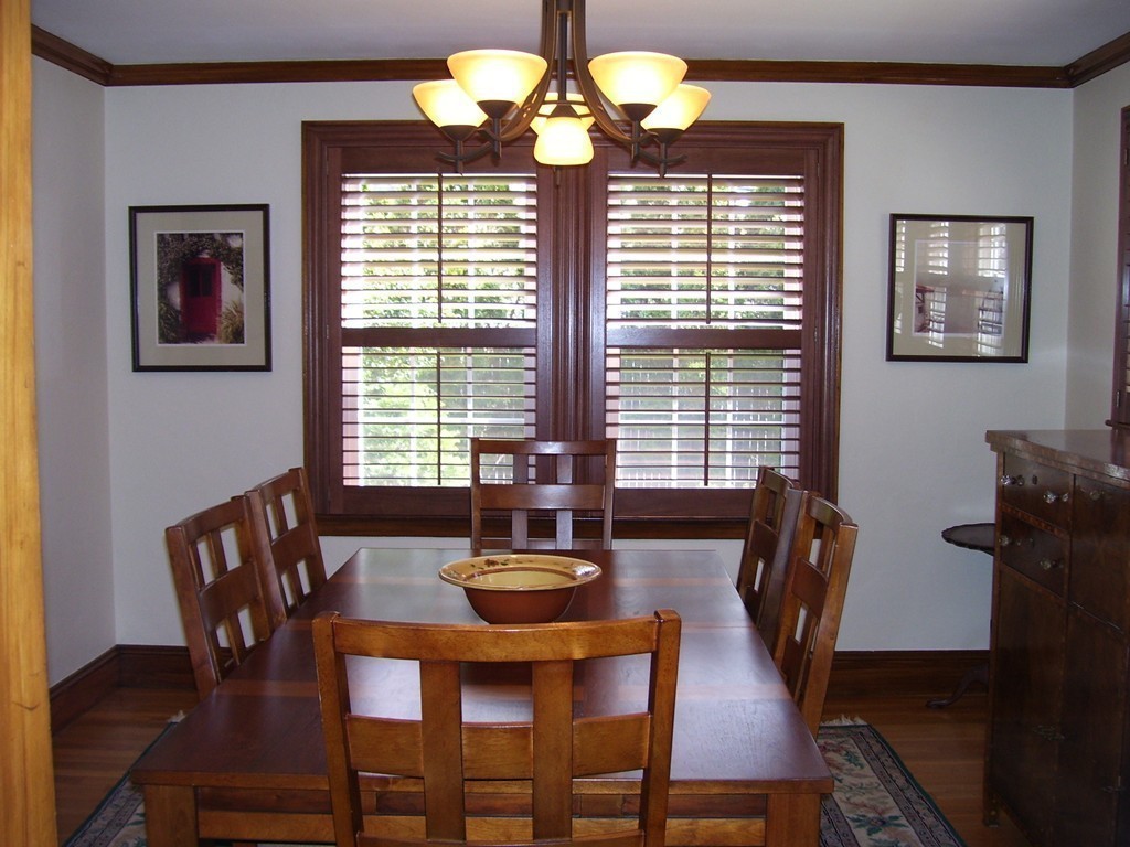 4 Roberts Road Wellesley, MA 02481 - Photo 12 of 29 a view of a dining room with furniture window and wooden floor