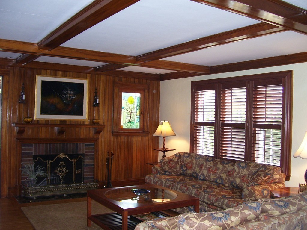 4 Roberts Road Wellesley, MA 02481 - Photo 8 of 29 a living room with furniture and a fireplace