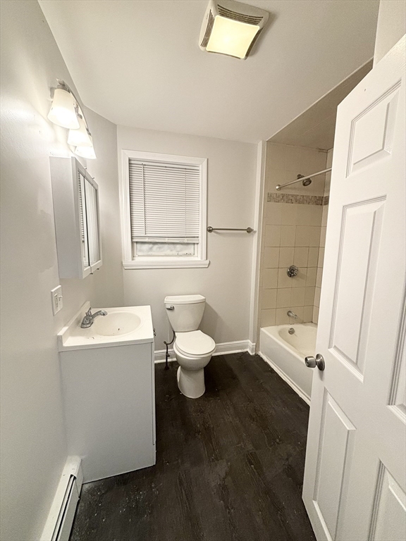 35 Madison Street Malden, MA 02148 - Photo 16 of 16 a bathroom with a granite countertop sink toilet and shower
