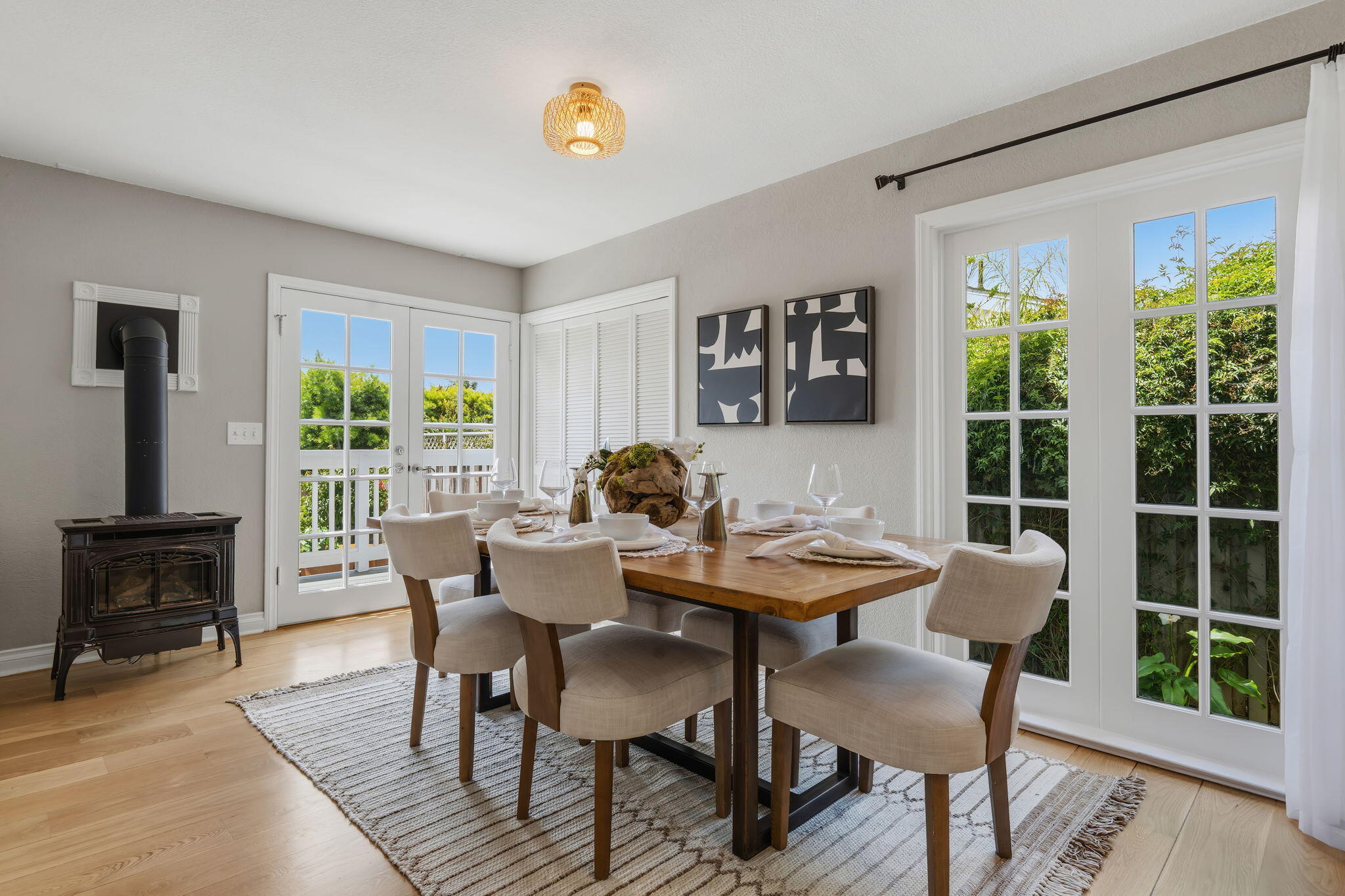 2129 Red Rose Way Santa Barbara, CA 93109 - Photo 5 of 44 a view of a dining room with furniture window and wooden floor