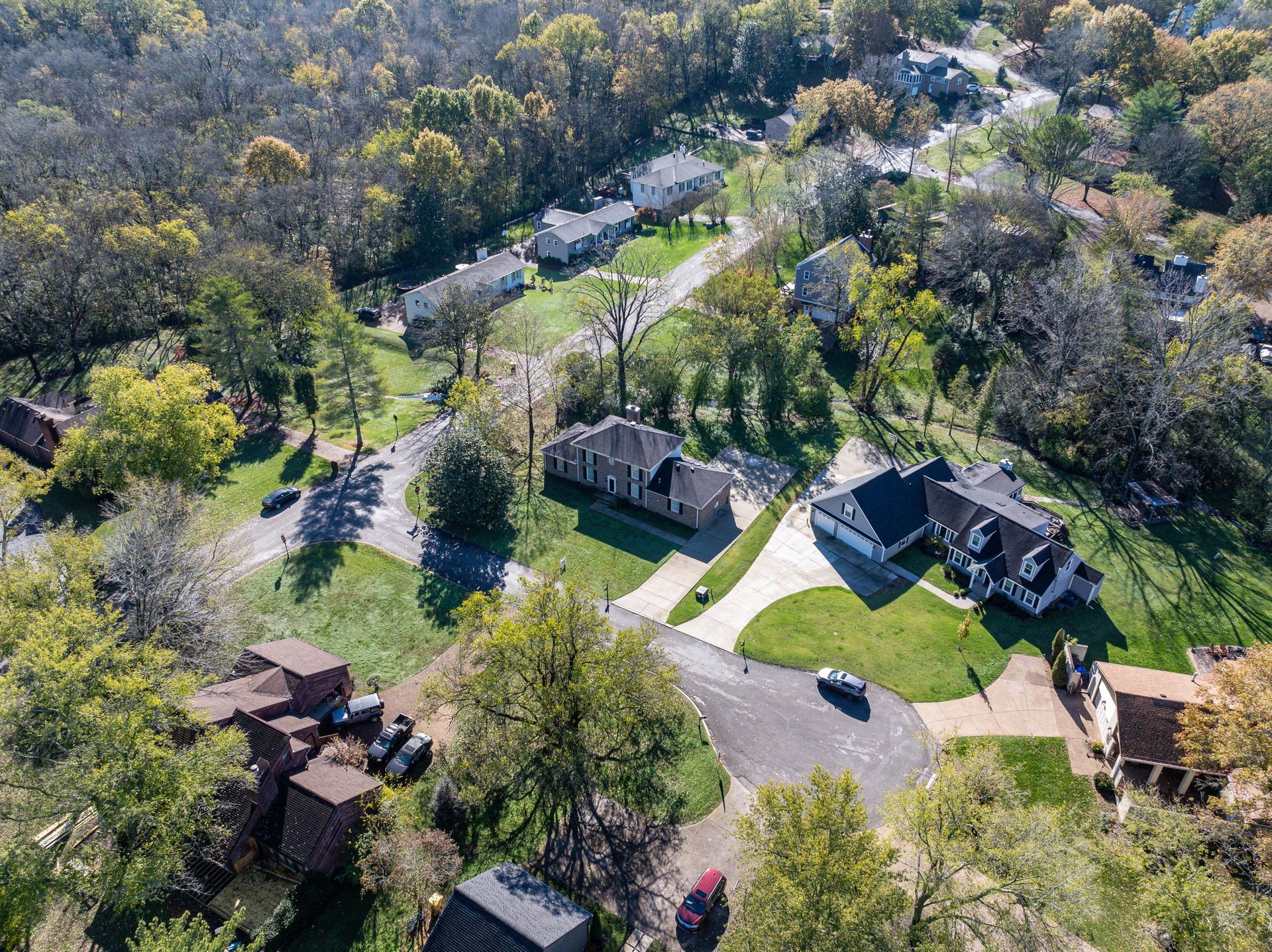 101 Pinehurst Drive Franklin, TN 37069 - Photo 18 of 41 an aerial view of residential house with outdoor space and swimming pool