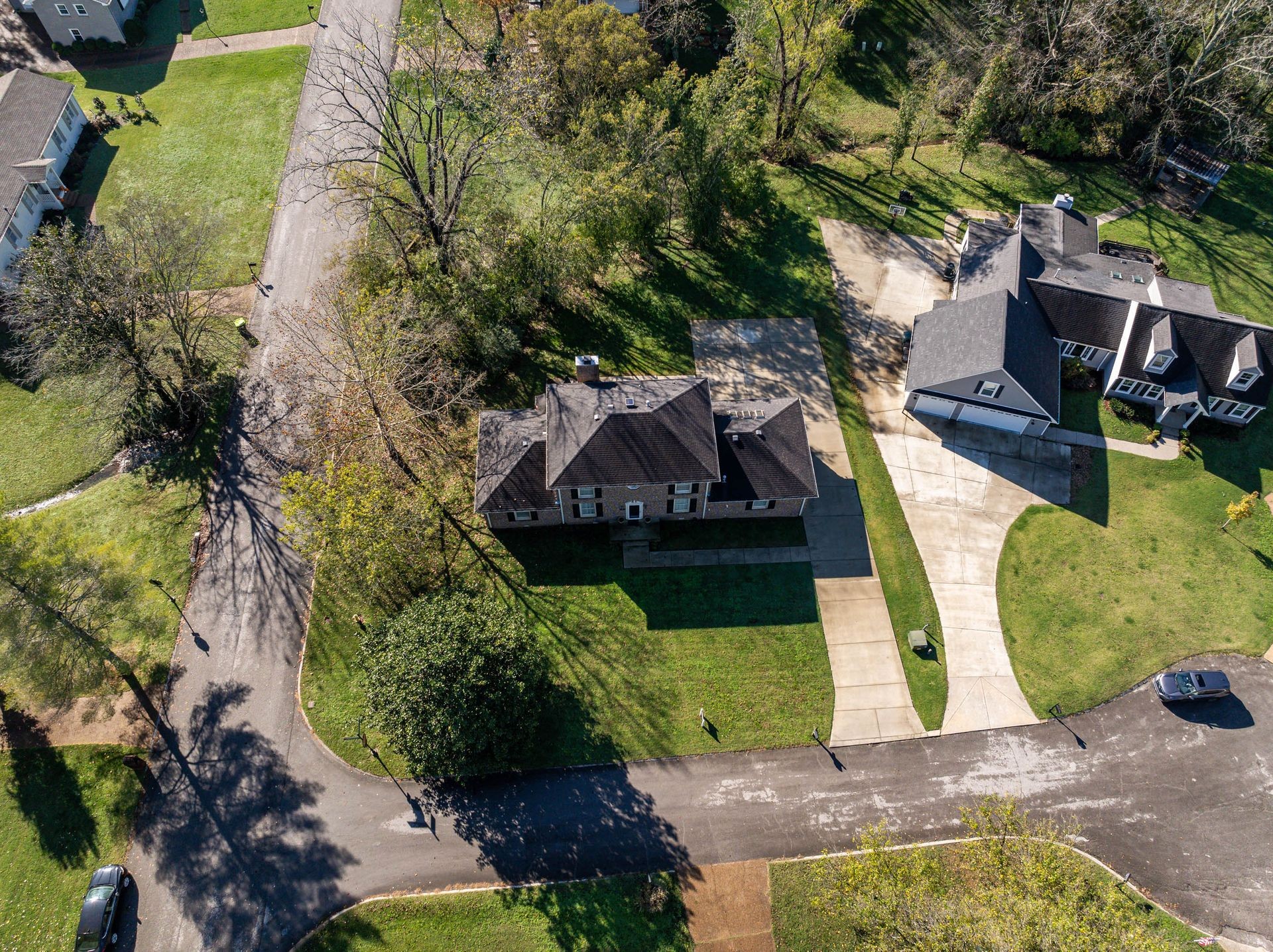 101 Pinehurst Drive Franklin, TN 37069 - Photo 41 of 41 an aerial view of a house with swimming pool and garden