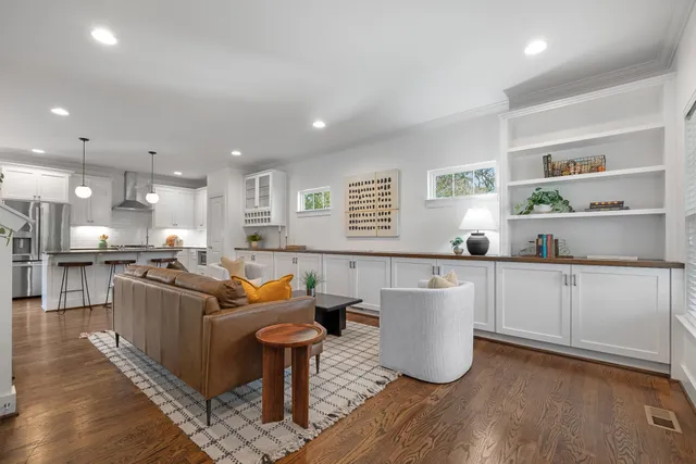 an empty room and closet area