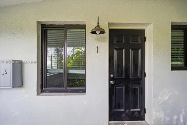 front view of a house with a window