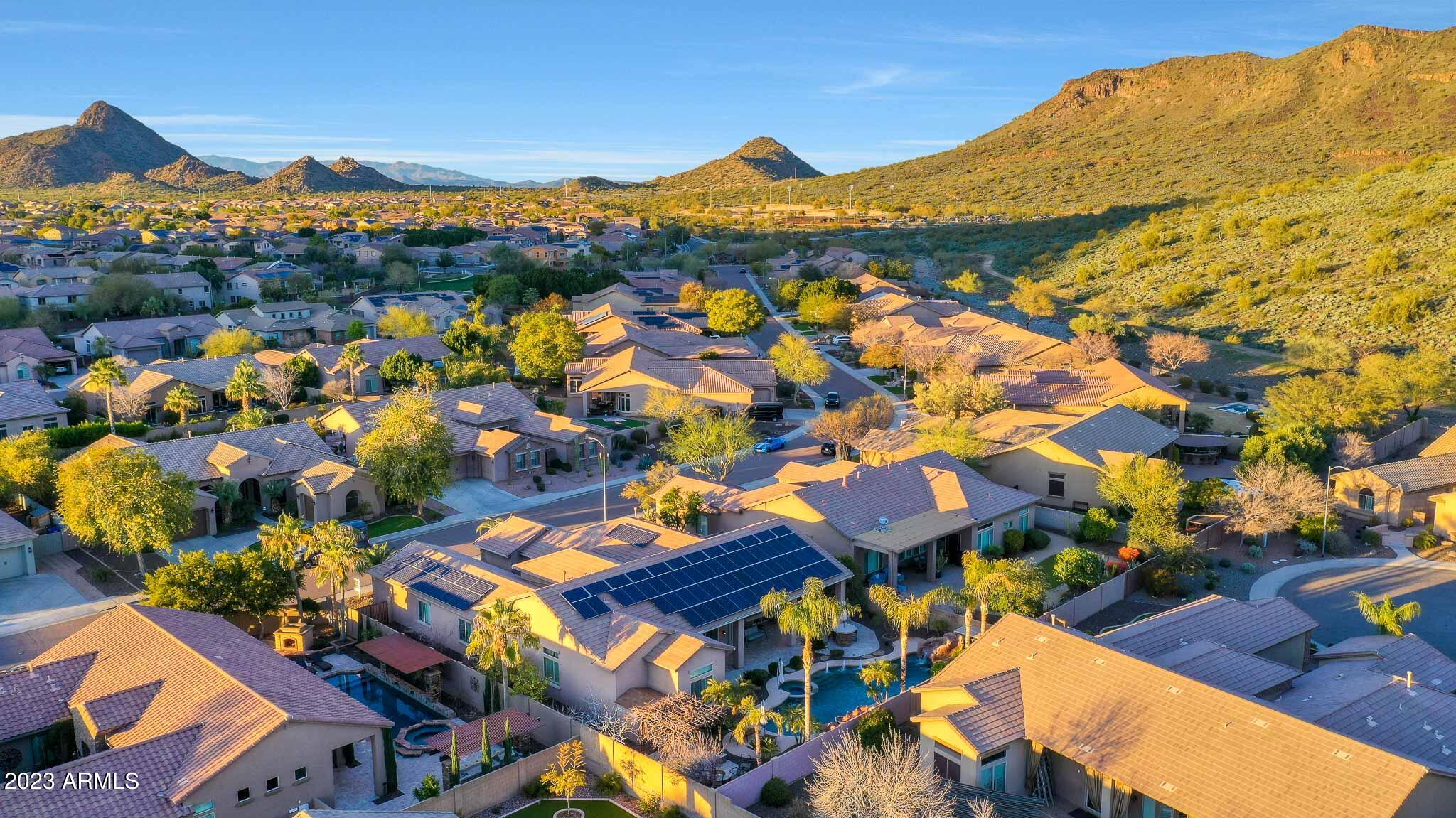 4935 West Yearling Road Phoenix, AZ 85083 - Photo 46 of 57 a view of a city with mountains in the background