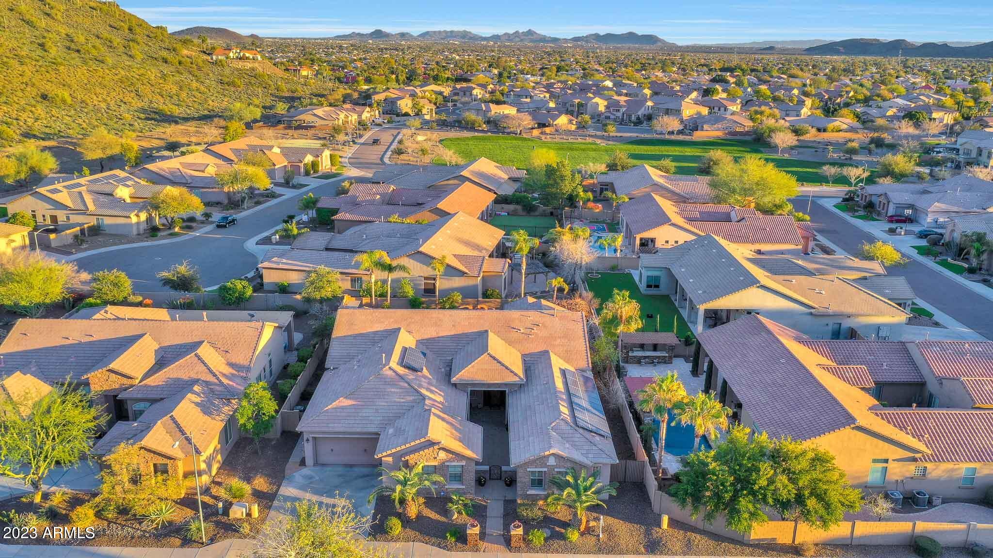 4935 West Yearling Road Phoenix, AZ 85083 - Photo 50 of 57 an aerial view of residential houses with outdoor space