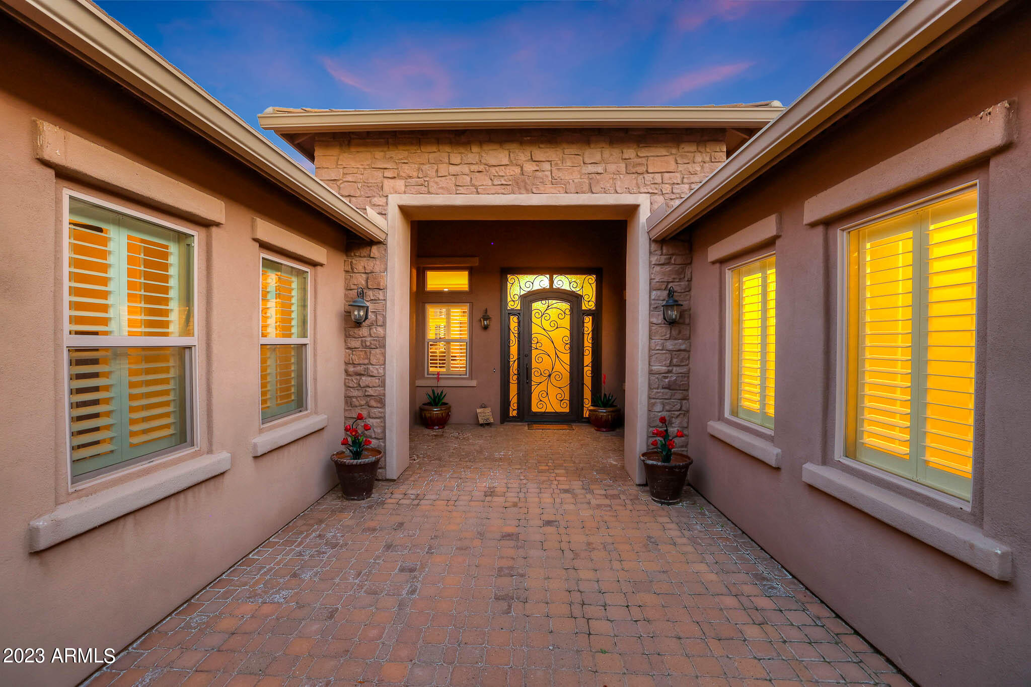 4935 West Yearling Road Phoenix, AZ 85083 - Photo 10 of 57 a view of an entryway with a floor to ceiling window