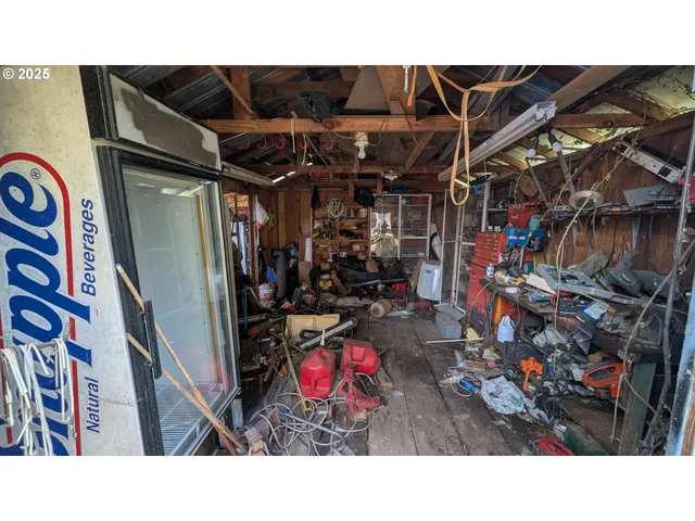 a room with storage and utility