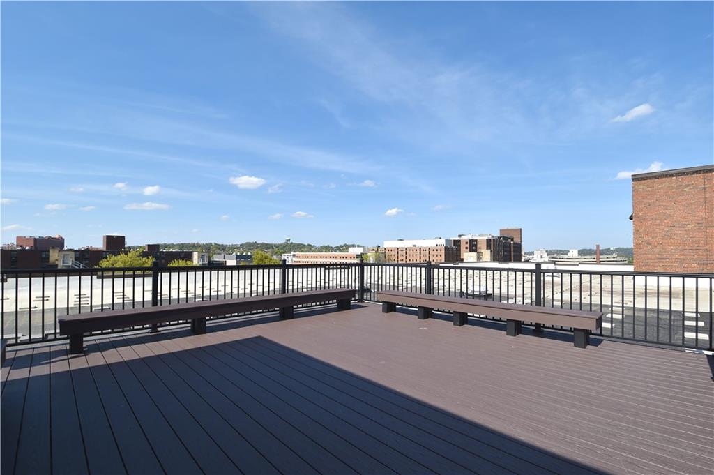 5 Bayard Road, Unit 100 Pittsburgh, PA 15213 - Photo 25 of 30 a view of balcony with wooden floor